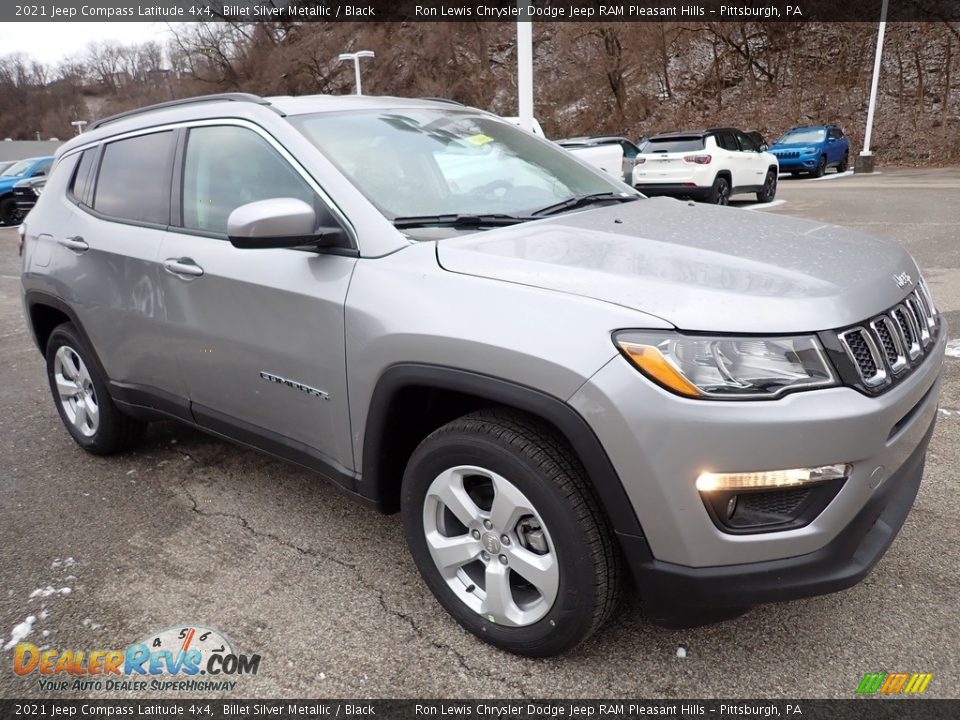 2021 Jeep Compass Latitude 4x4 Billet Silver Metallic / Black Photo #8