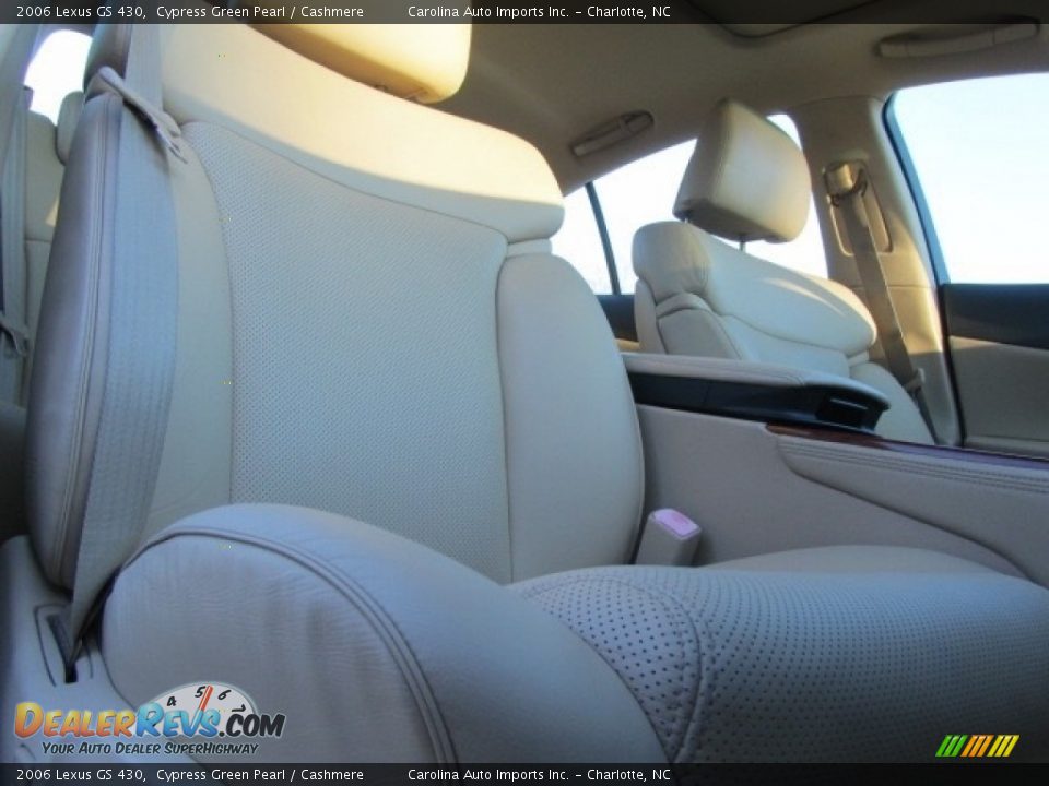 2006 Lexus GS 430 Cypress Green Pearl / Cashmere Photo #22