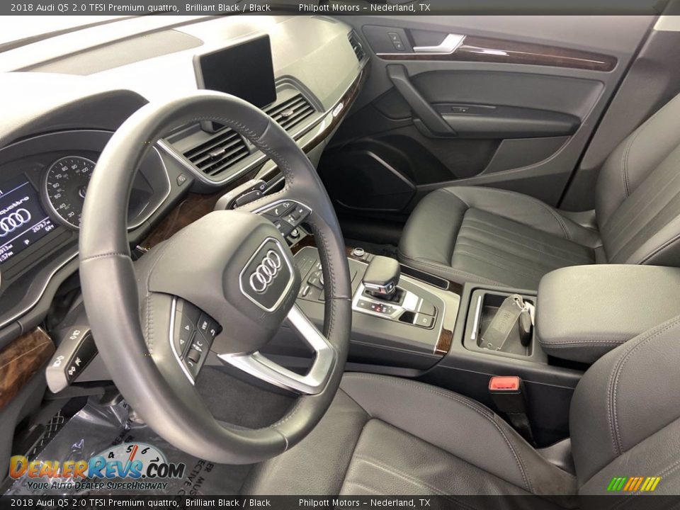 2018 Audi Q5 2.0 TFSI Premium quattro Brilliant Black / Black Photo #10