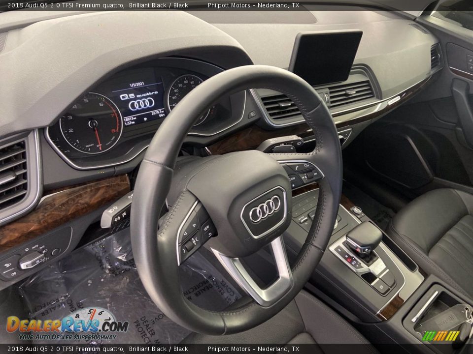 2018 Audi Q5 2.0 TFSI Premium quattro Brilliant Black / Black Photo #11