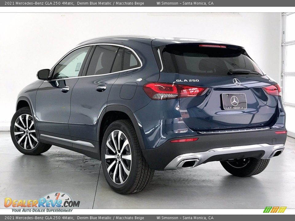 2021 Mercedes-Benz GLA 250 4Matic Denim Blue Metallic / Macchiato Beige Photo #2