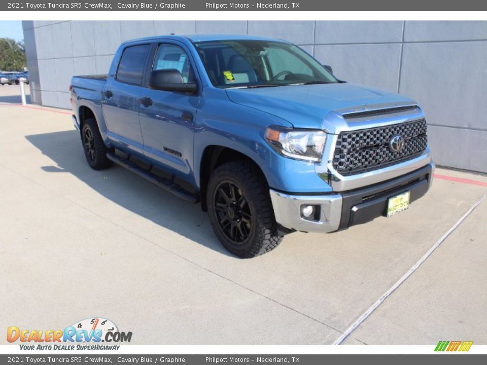 2021 Toyota Tundra SR5 CrewMax Cavalry Blue / Graphite Photo #2