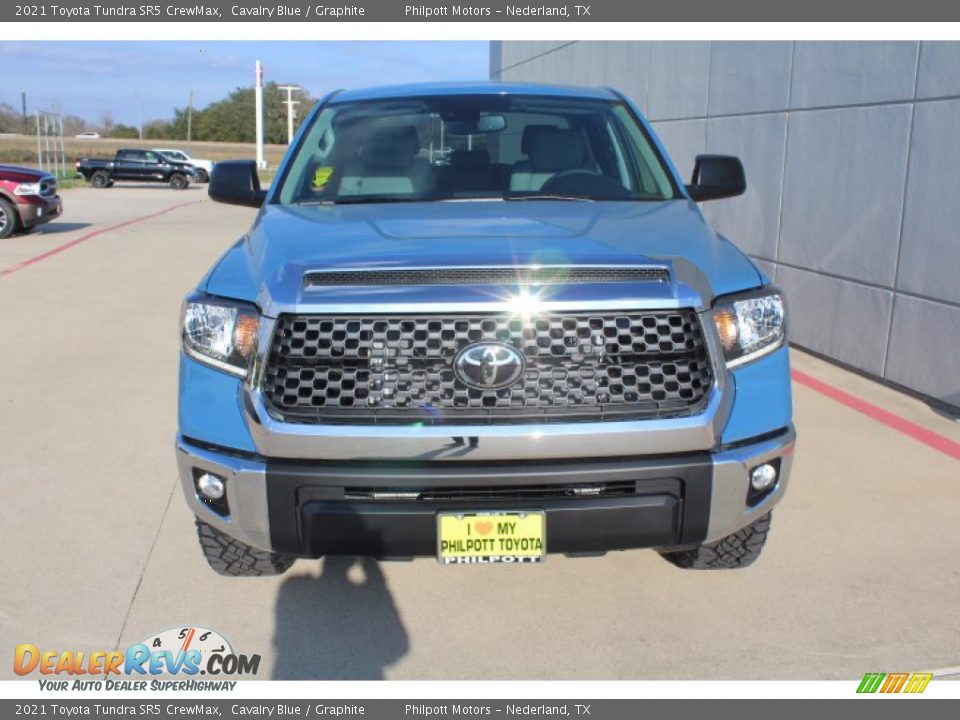 2021 Toyota Tundra SR5 CrewMax Cavalry Blue / Graphite Photo #3