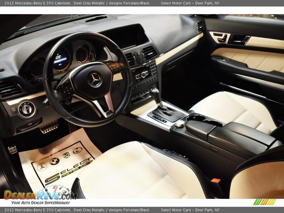 designo Porcelain/Black Interior - 2013 Mercedes-Benz E 350 Cabriolet Photo #11