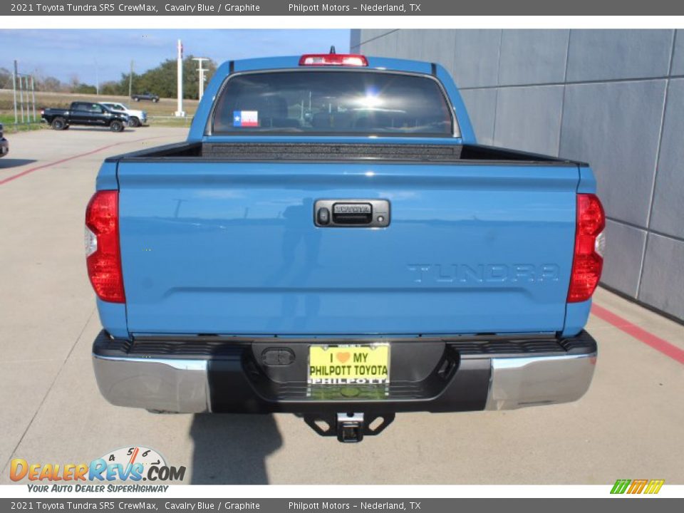 2021 Toyota Tundra SR5 CrewMax Cavalry Blue / Graphite Photo #7