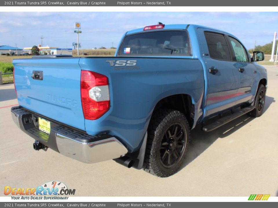 2021 Toyota Tundra SR5 CrewMax Cavalry Blue / Graphite Photo #8