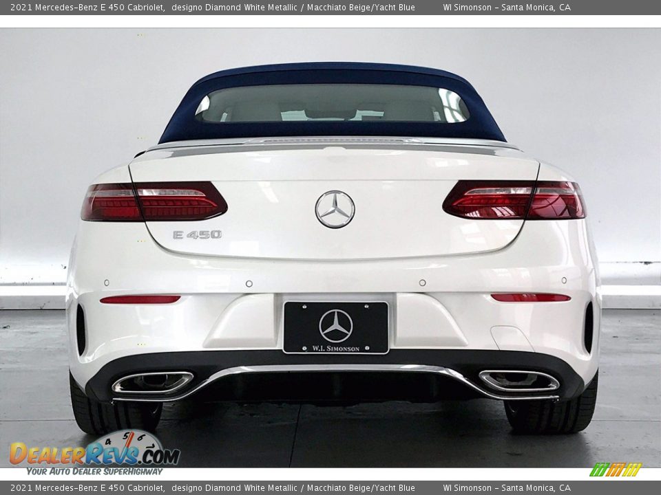 2021 Mercedes-Benz E 450 Cabriolet designo Diamond White Metallic / Macchiato Beige/Yacht Blue Photo #3