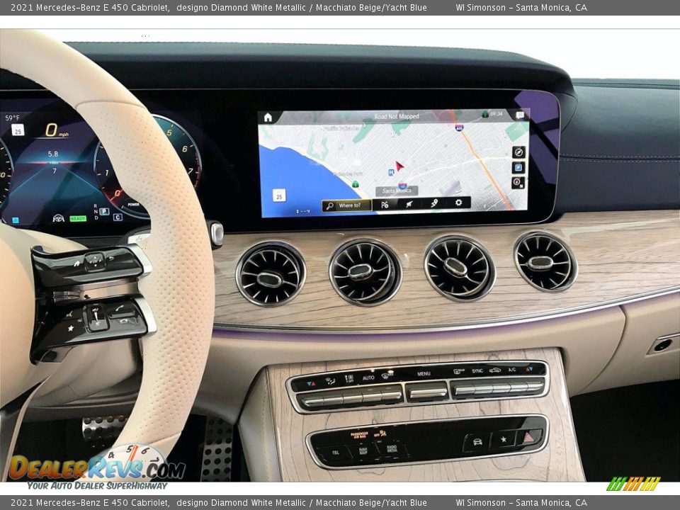 Dashboard of 2021 Mercedes-Benz E 450 Cabriolet Photo #6