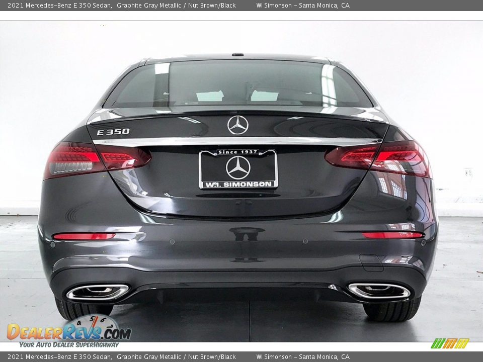 2021 Mercedes-Benz E 350 Sedan Graphite Gray Metallic / Nut Brown/Black Photo #3