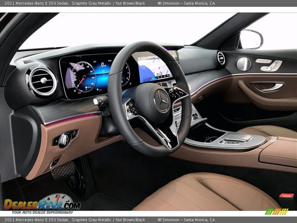 2021 Mercedes-Benz E 350 Sedan Graphite Gray Metallic / Nut Brown/Black Photo #4