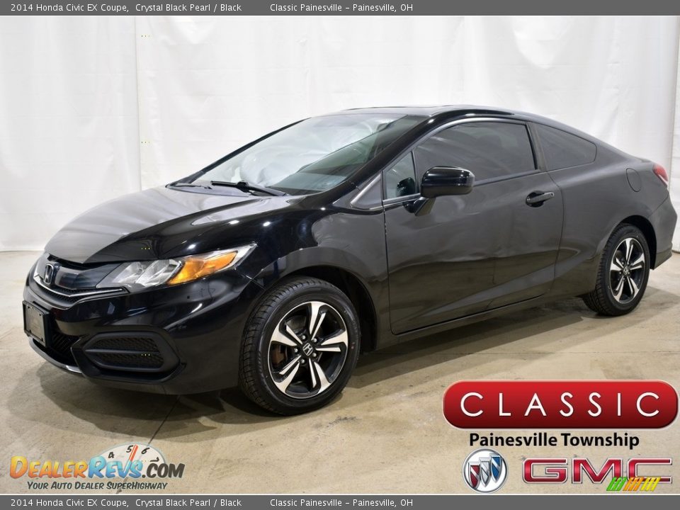 2014 Honda Civic EX Coupe Crystal Black Pearl / Black Photo #1