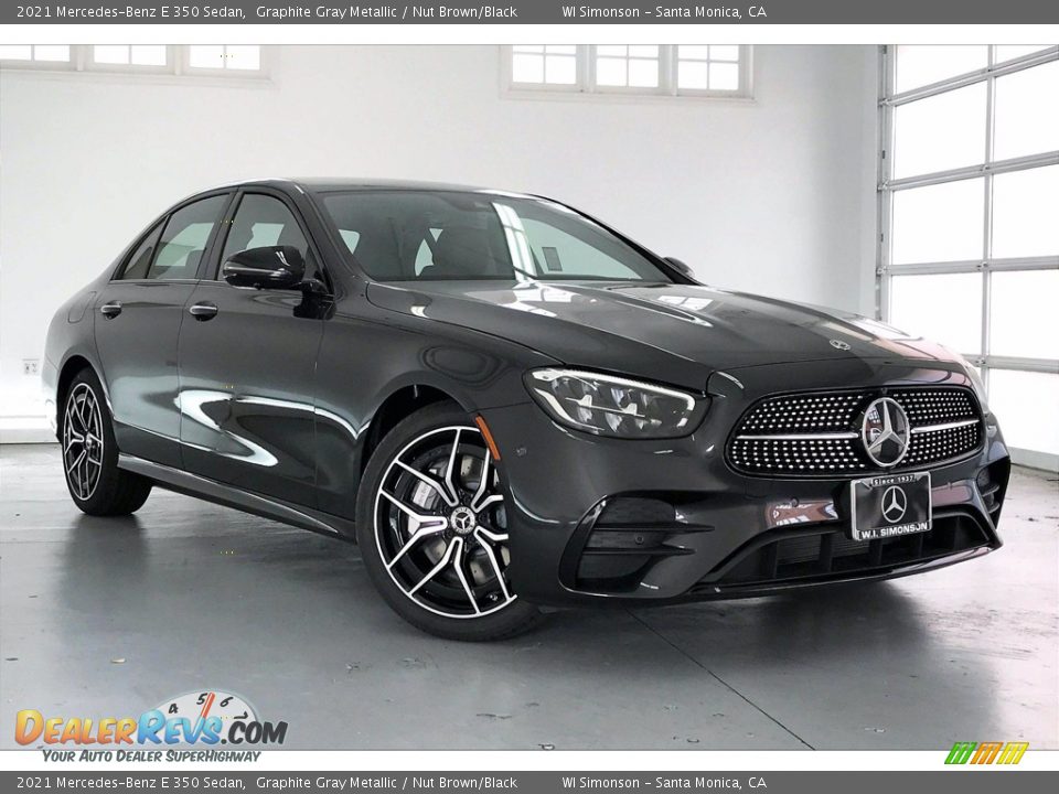 2021 Mercedes-Benz E 350 Sedan Graphite Gray Metallic / Nut Brown/Black Photo #10