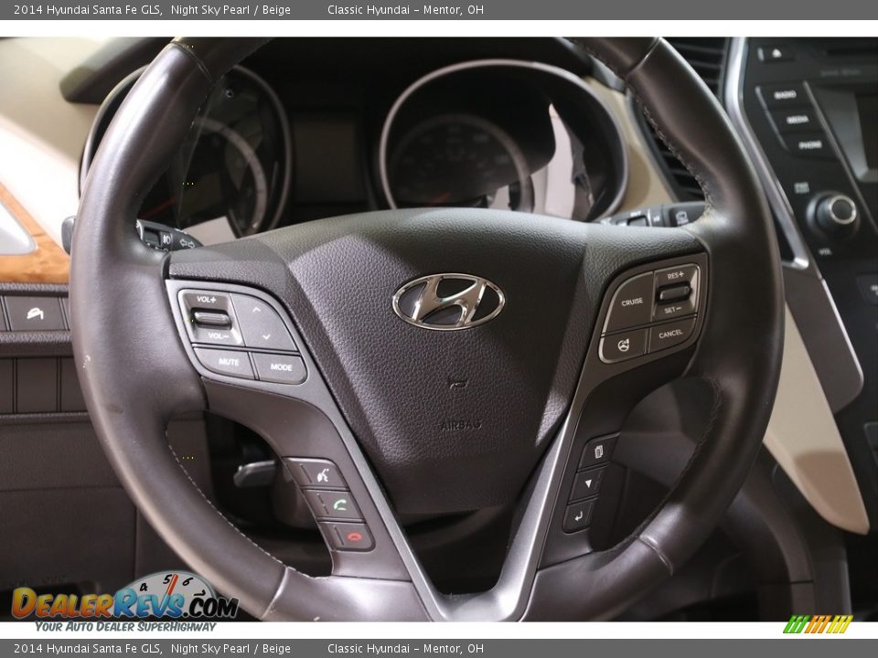 2014 Hyundai Santa Fe GLS Steering Wheel Photo #7