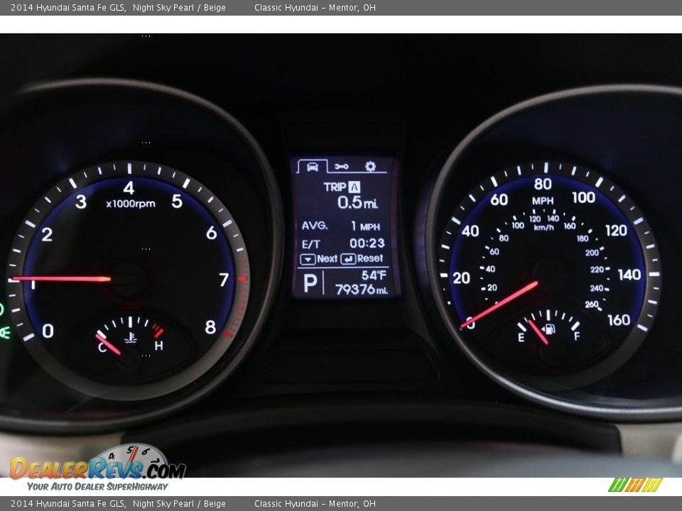 2014 Hyundai Santa Fe GLS Gauges Photo #8