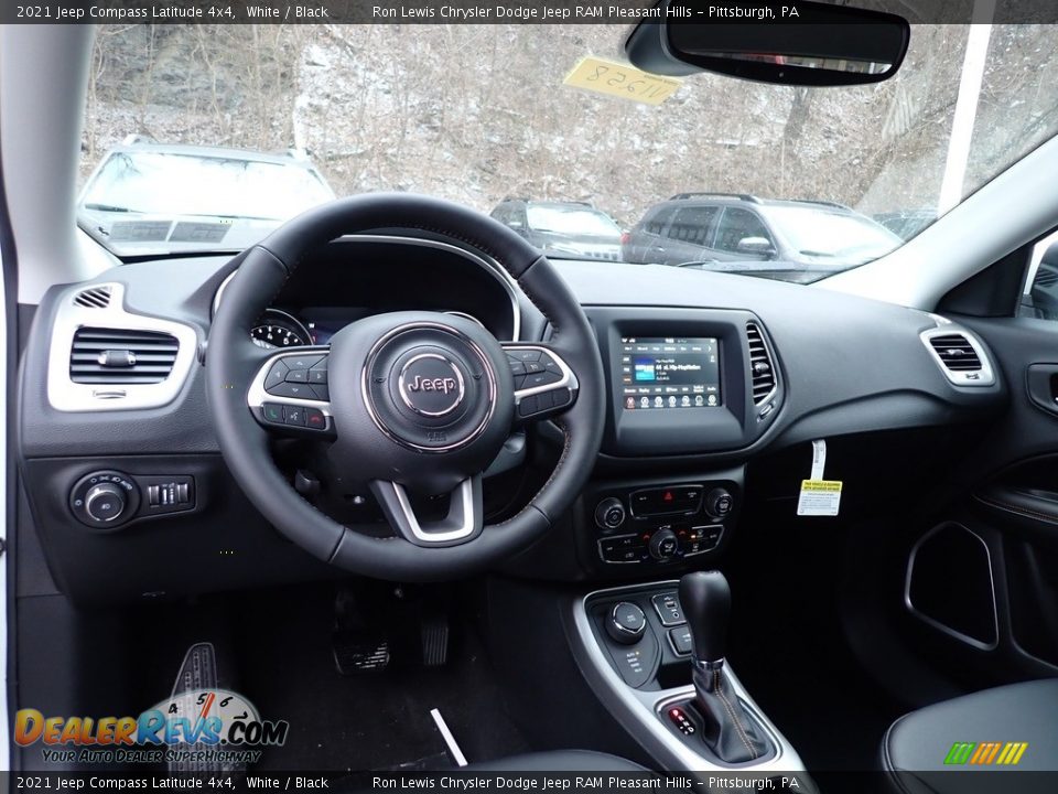 2021 Jeep Compass Latitude 4x4 White / Black Photo #13