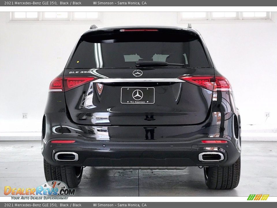 2021 Mercedes-Benz GLE 350 Black / Black Photo #3