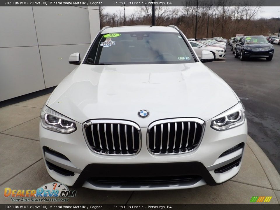 2020 BMW X3 xDrive30i Mineral White Metallic / Cognac Photo #9