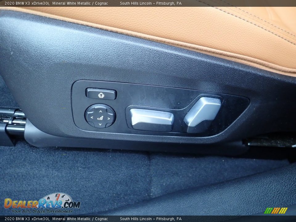 2020 BMW X3 xDrive30i Mineral White Metallic / Cognac Photo #19