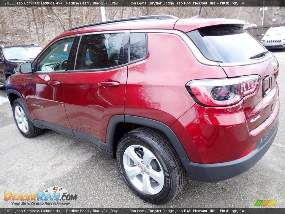 2021 Jeep Compass Latitude 4x4 Redline Pearl / Black/Ski Gray Photo #3