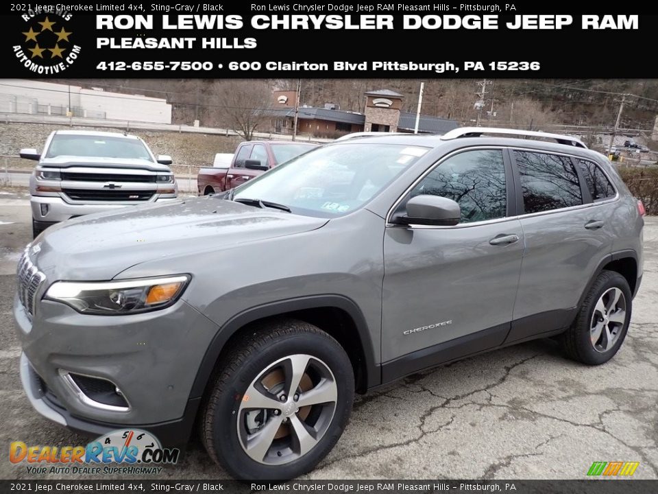 2021 Jeep Cherokee Limited 4x4 Sting-Gray / Black Photo #1