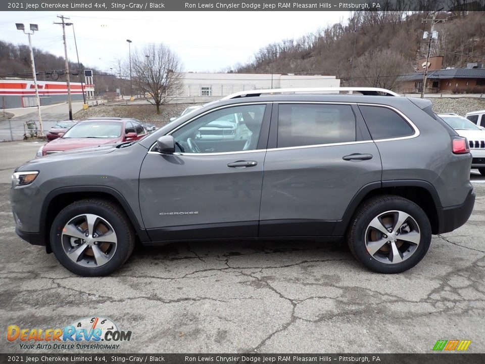 2021 Jeep Cherokee Limited 4x4 Sting-Gray / Black Photo #2