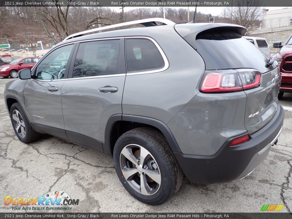 2021 Jeep Cherokee Limited 4x4 Sting-Gray / Black Photo #3