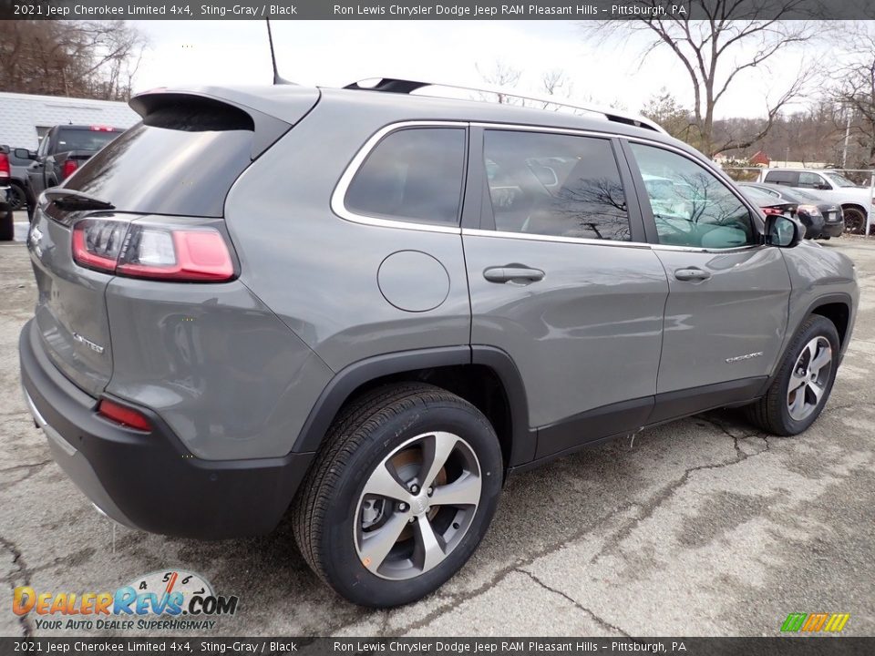 2021 Jeep Cherokee Limited 4x4 Sting-Gray / Black Photo #6