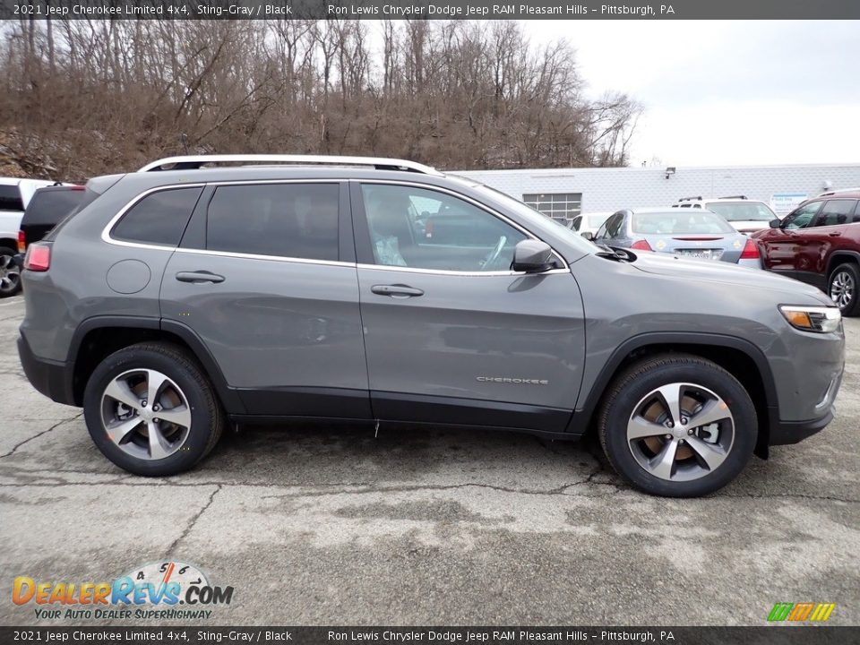 2021 Jeep Cherokee Limited 4x4 Sting-Gray / Black Photo #7