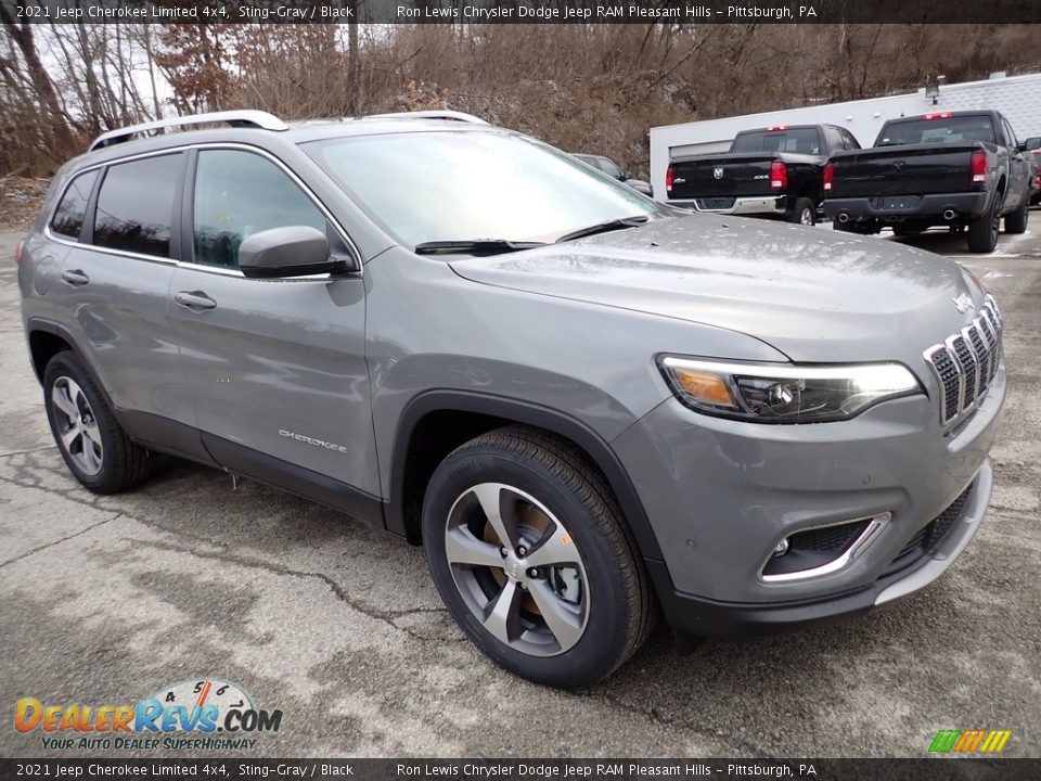 2021 Jeep Cherokee Limited 4x4 Sting-Gray / Black Photo #8