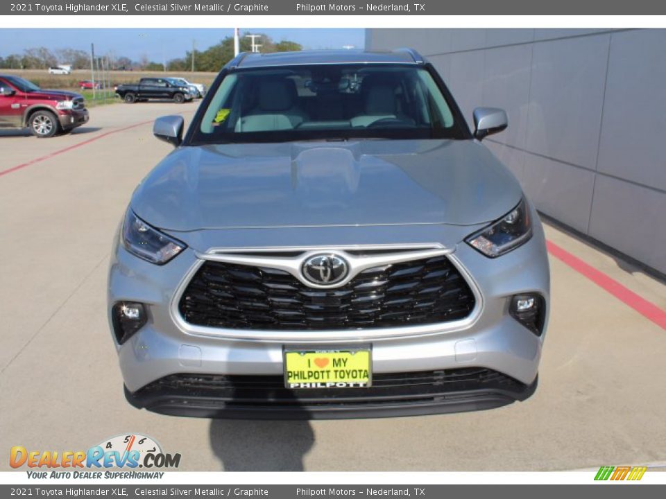 2021 Toyota Highlander XLE Celestial Silver Metallic / Graphite Photo #3
