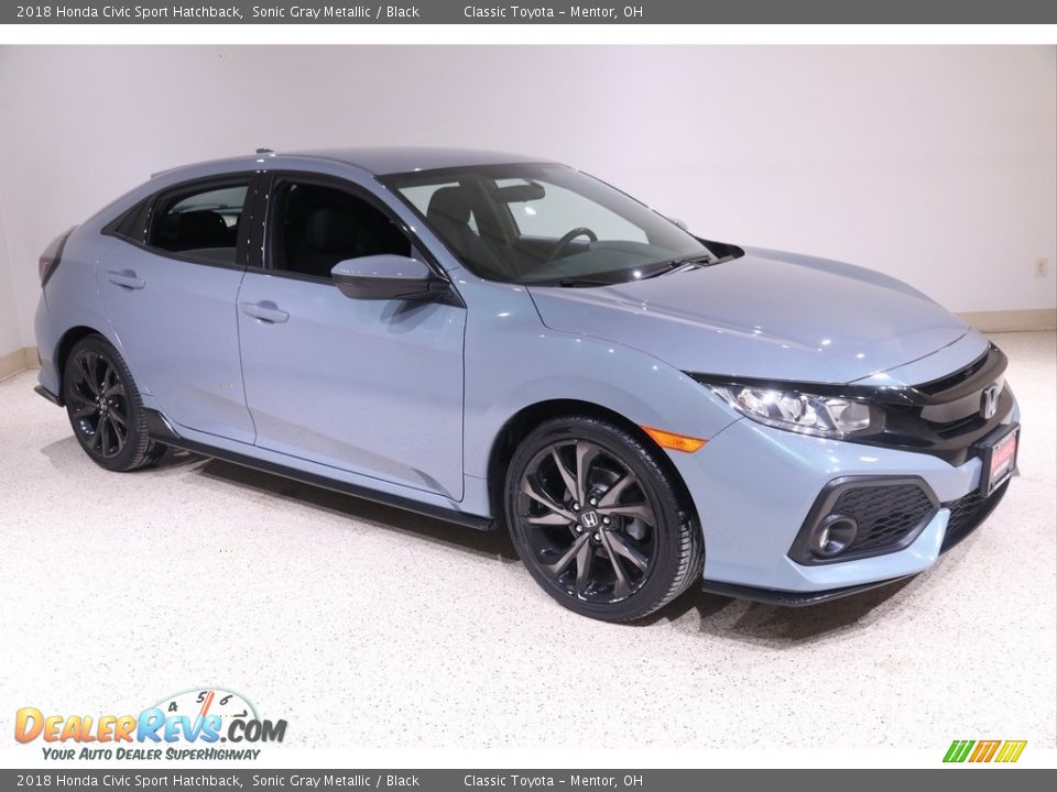 2018 Honda Civic Sport Hatchback Sonic Gray Metallic / Black Photo #1