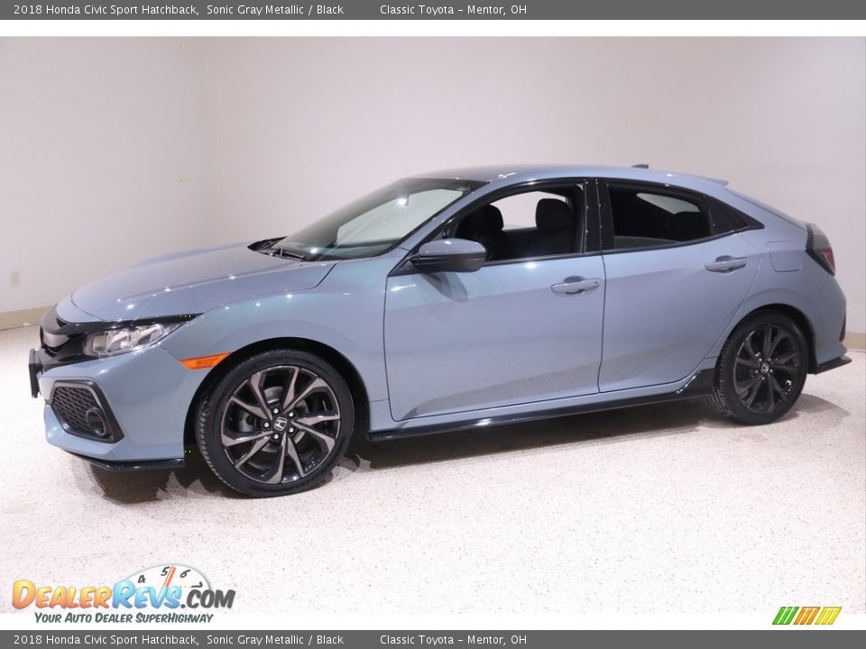 2018 Honda Civic Sport Hatchback Sonic Gray Metallic / Black Photo #3