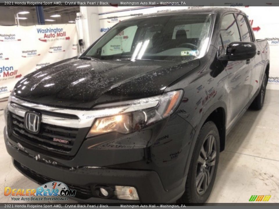 2021 Honda Ridgeline Sport AWD Crystal Black Pearl / Black Photo #3