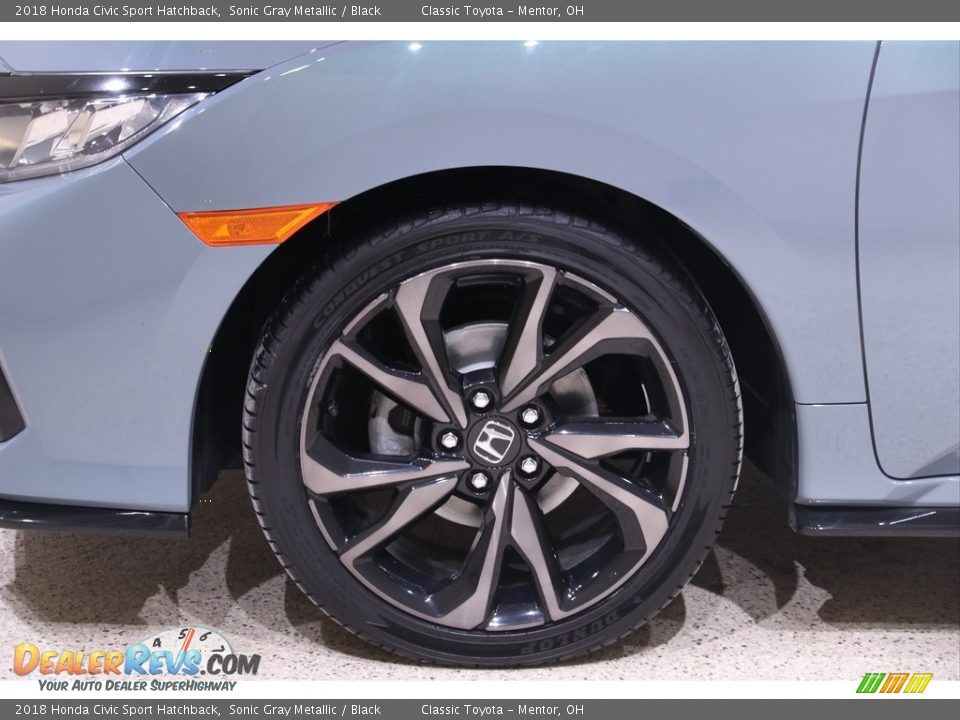 2018 Honda Civic Sport Hatchback Sonic Gray Metallic / Black Photo #21