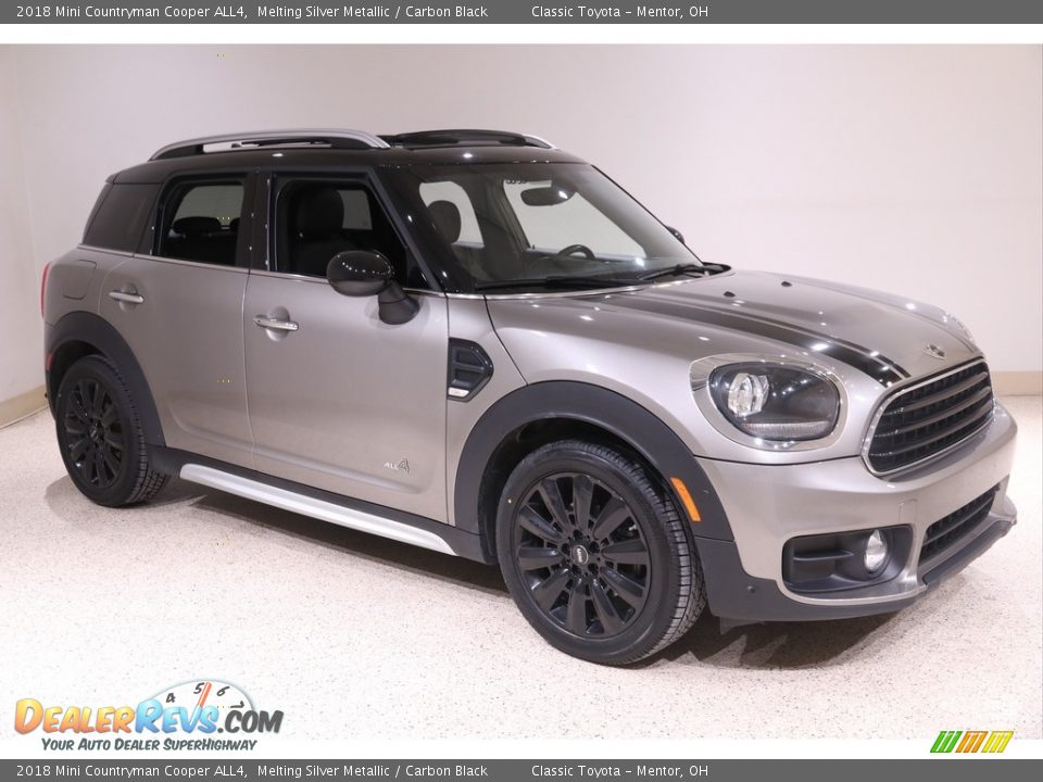 2018 Mini Countryman Cooper ALL4 Melting Silver Metallic / Carbon Black Photo #1