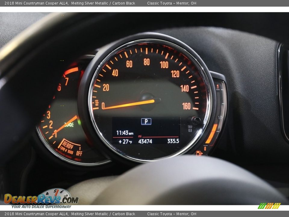 2018 Mini Countryman Cooper ALL4 Melting Silver Metallic / Carbon Black Photo #8