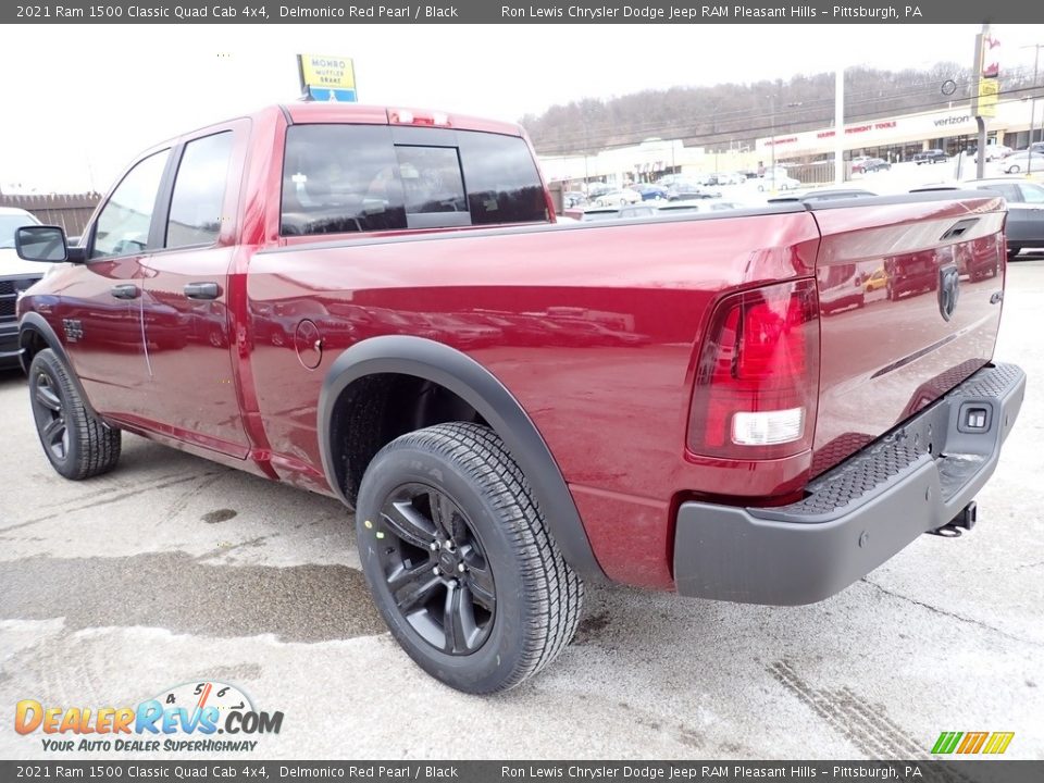 2021 Ram 1500 Classic Quad Cab 4x4 Delmonico Red Pearl / Black Photo #3