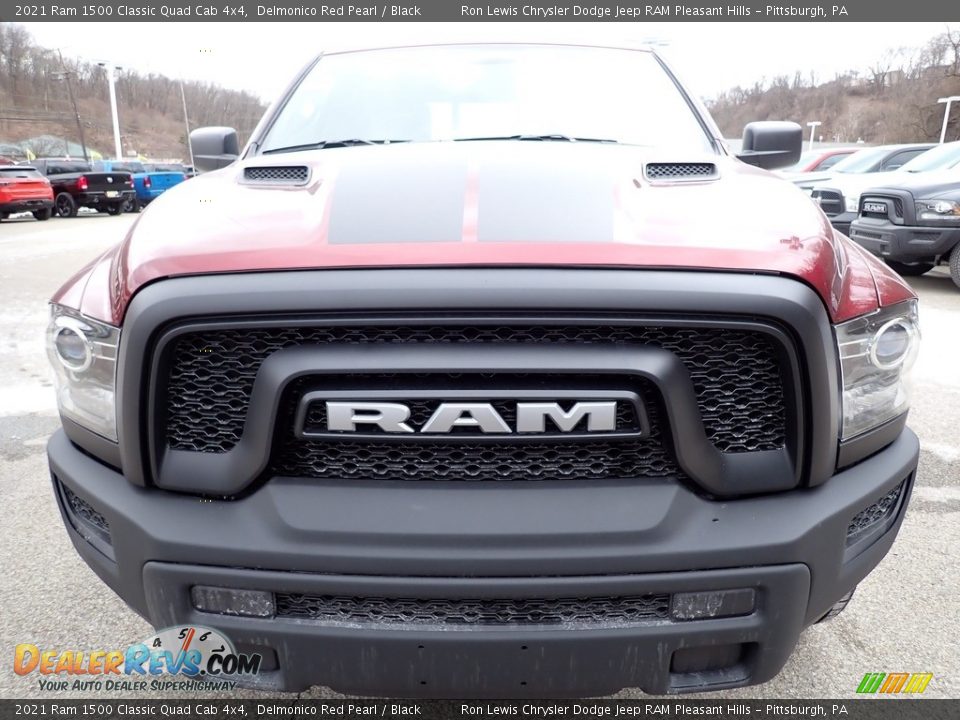 2021 Ram 1500 Classic Quad Cab 4x4 Delmonico Red Pearl / Black Photo #8