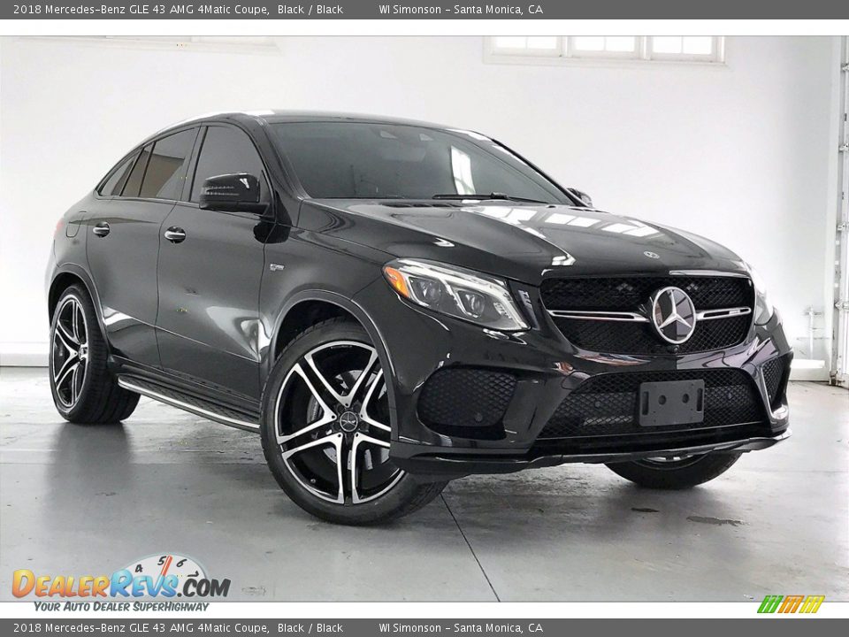 2018 Mercedes-Benz GLE 43 AMG 4Matic Coupe Black / Black Photo #34