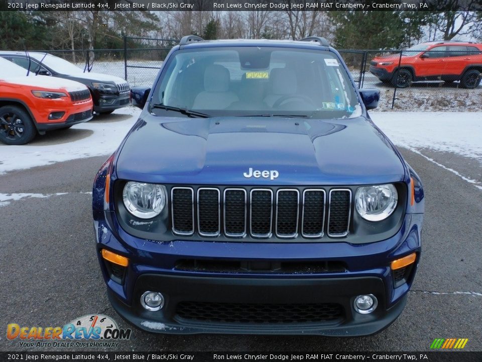 2021 Jeep Renegade Latitude 4x4 Jetset Blue / Black/Ski Gray Photo #2