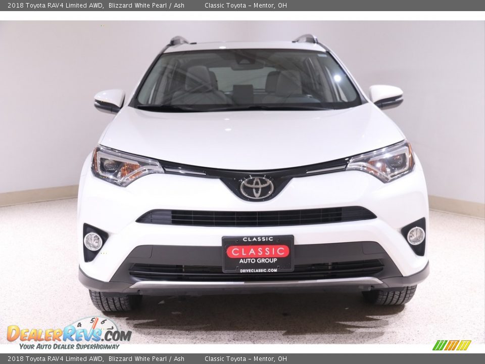 2018 Toyota RAV4 Limited AWD Blizzard White Pearl / Ash Photo #2