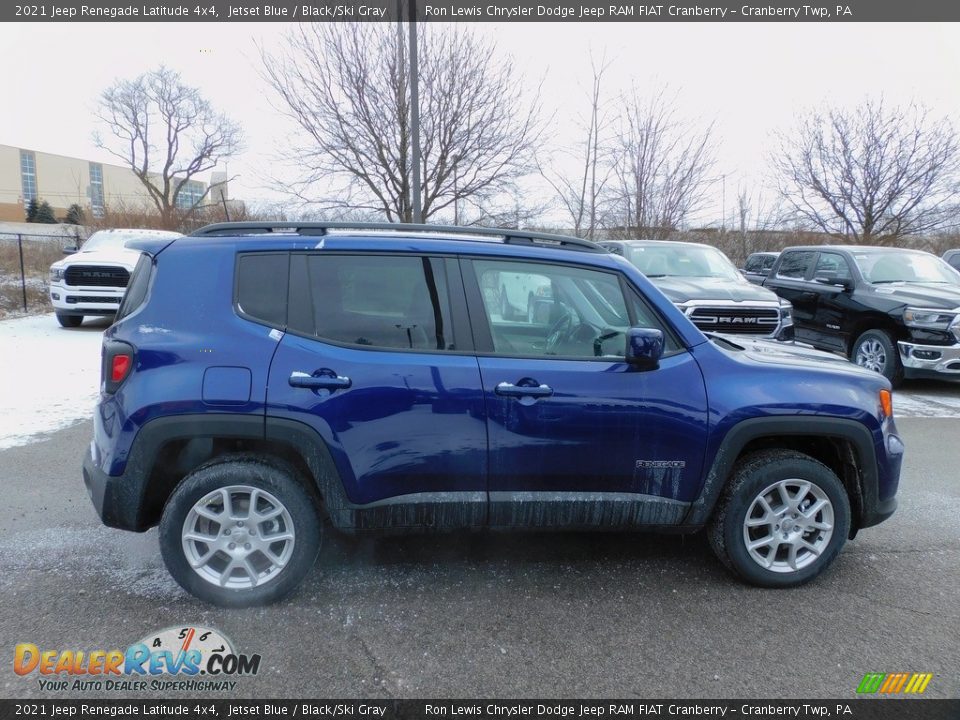 2021 Jeep Renegade Latitude 4x4 Jetset Blue / Black/Ski Gray Photo #4