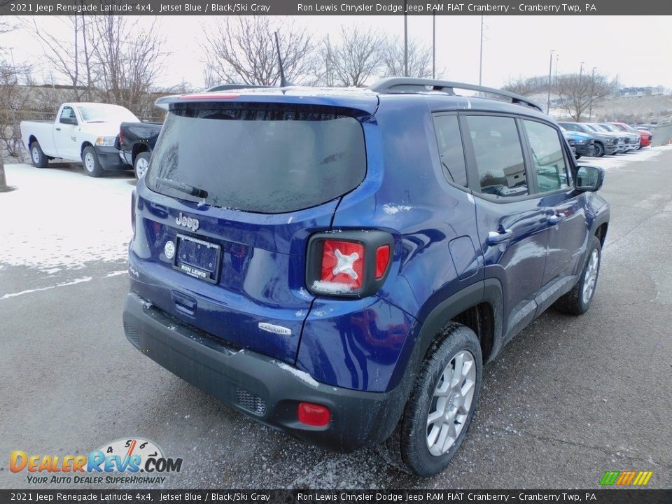 2021 Jeep Renegade Latitude 4x4 Jetset Blue / Black/Ski Gray Photo #5