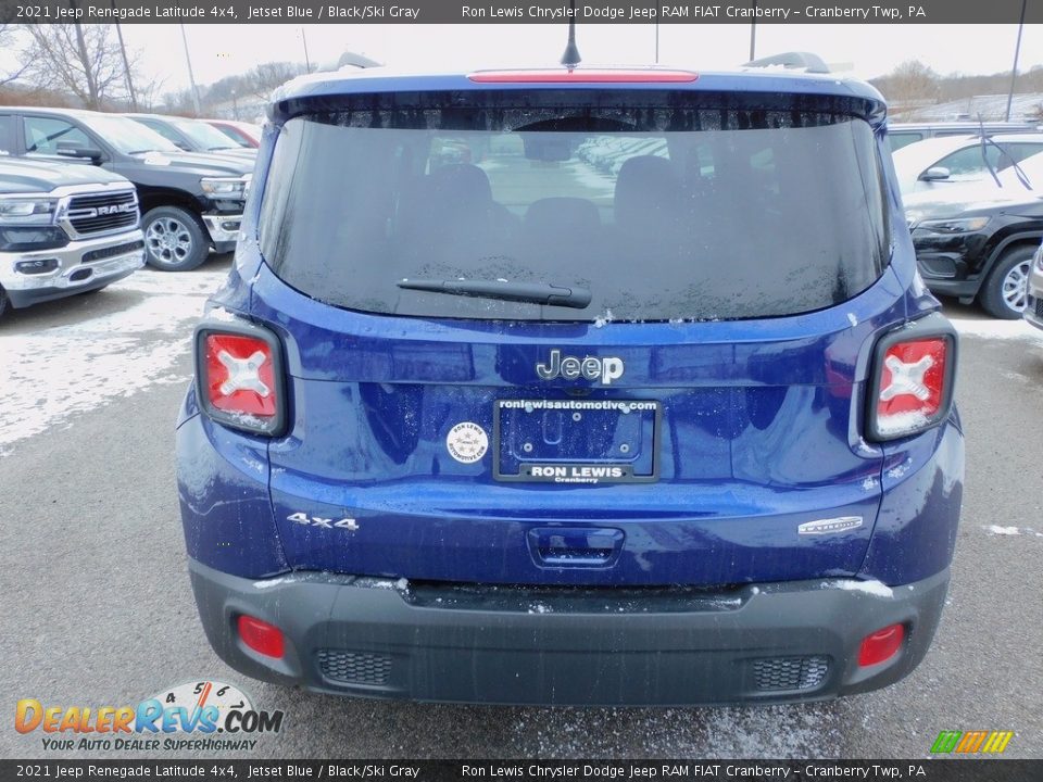 2021 Jeep Renegade Latitude 4x4 Jetset Blue / Black/Ski Gray Photo #6