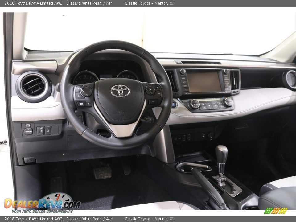 2018 Toyota RAV4 Limited AWD Blizzard White Pearl / Ash Photo #6
