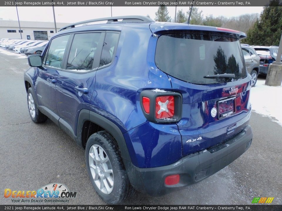 2021 Jeep Renegade Latitude 4x4 Jetset Blue / Black/Ski Gray Photo #8