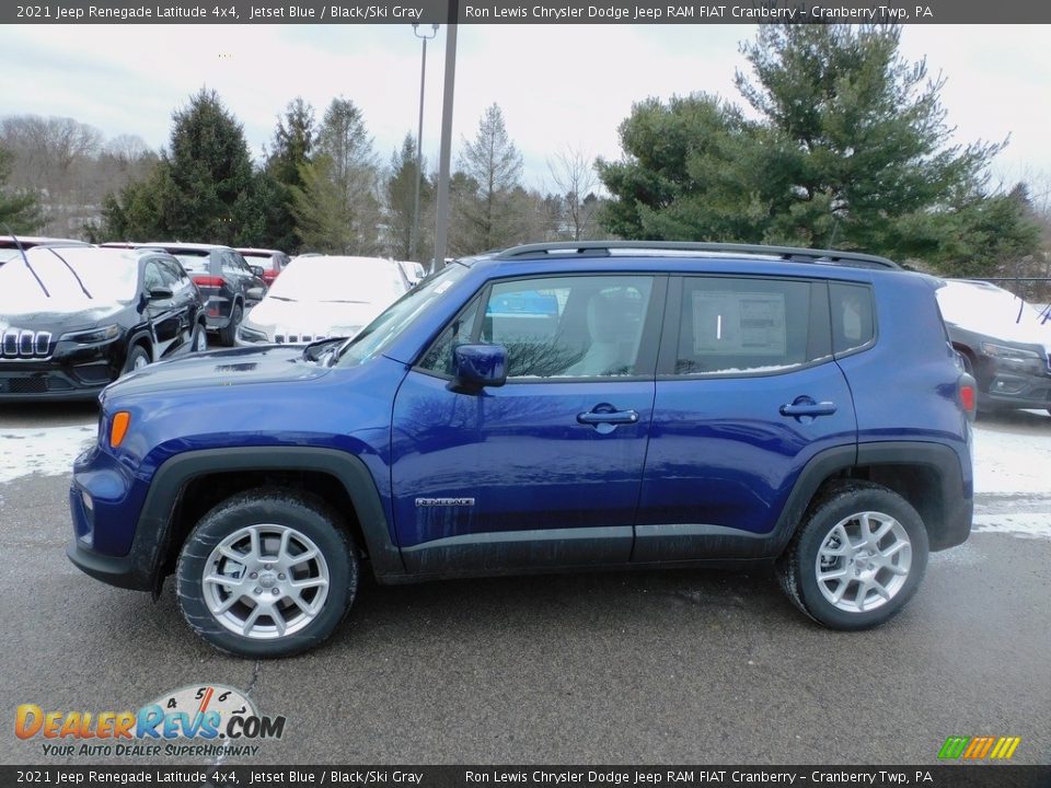 2021 Jeep Renegade Latitude 4x4 Jetset Blue / Black/Ski Gray Photo #9