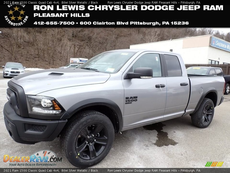2021 Ram 1500 Classic Quad Cab 4x4 Billet Silver Metallic / Black Photo #1