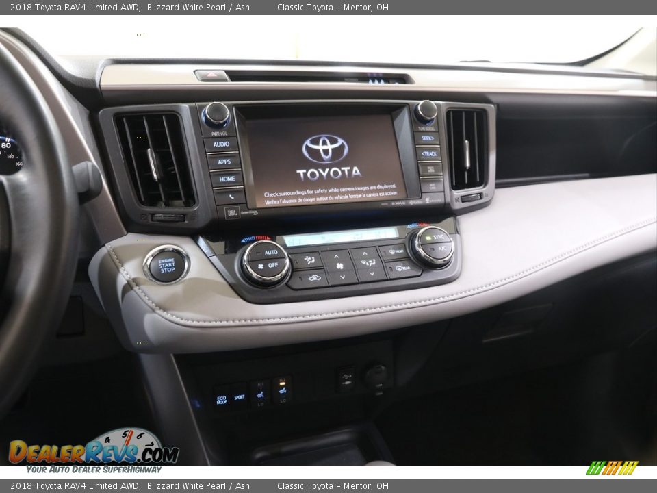 2018 Toyota RAV4 Limited AWD Blizzard White Pearl / Ash Photo #9
