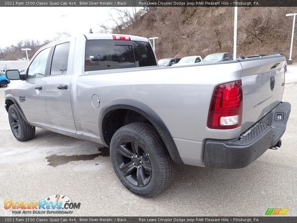 2021 Ram 1500 Classic Quad Cab 4x4 Billet Silver Metallic / Black Photo #3